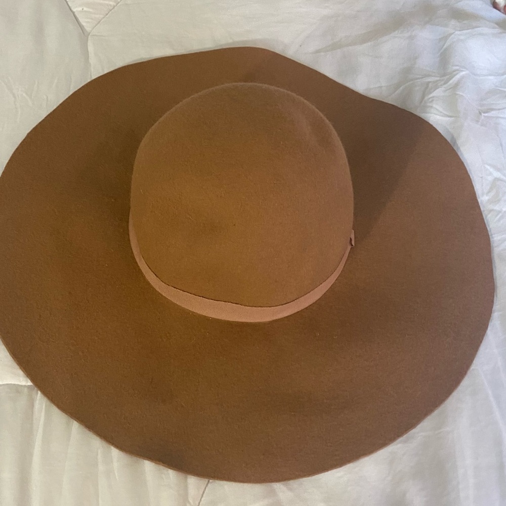 Brown Felt Floppy Hat